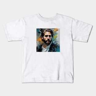 Portrait of Jake Gyllenhaal Kids T-Shirt